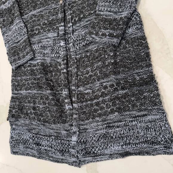 Simply Noelle NWT Long Knit Cardigan Sweater Button Closure Women's XS Gray/Blue - Picture 2 of 8